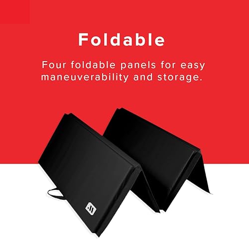 Miniatura 5 de We Sell Mats - Alfombrilla personal de ejercicio y fitness de 4 x 8 x 2 pulgadas para entrenamiento en casa - Ligero y plegable para llevar -