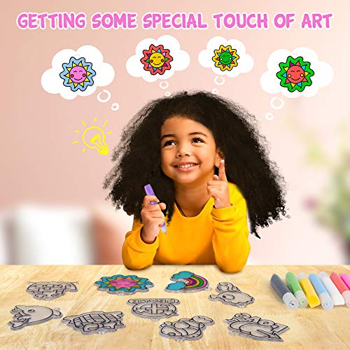 NextX Window Art, Suncatcher for Kids Craft Kits, 12 Paintings - Thumbnail 6