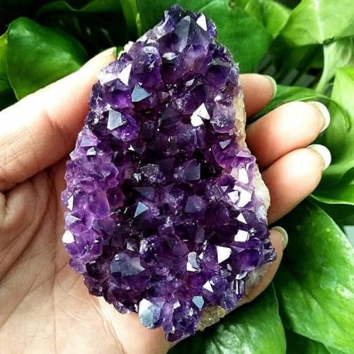 Géode d'améthyste en cristal violet, cadeau idéal d'artisanat