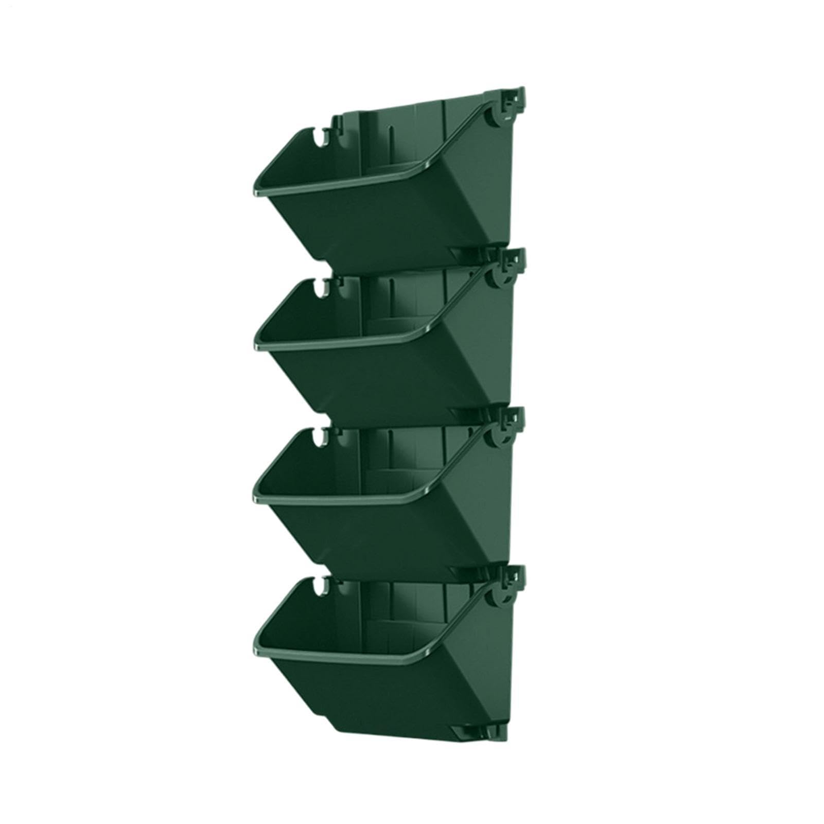 Vaso Da Parete Montato 4 Pezzi Vasi Autoirriganti Verticali Traspiranti | Fioriera a Torre per Fragole per Decorazione su Patio, Piantare Piante: Ciliegie, Fragole, Viti Rampicanti, Verdure