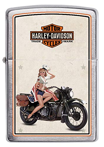Encendedor Zippo Harley-Davidson Brushed Chrome miniatura 2