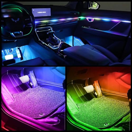 Tira LED Interior para Auto RGB con Control y Sincronía Musical miniatura 2