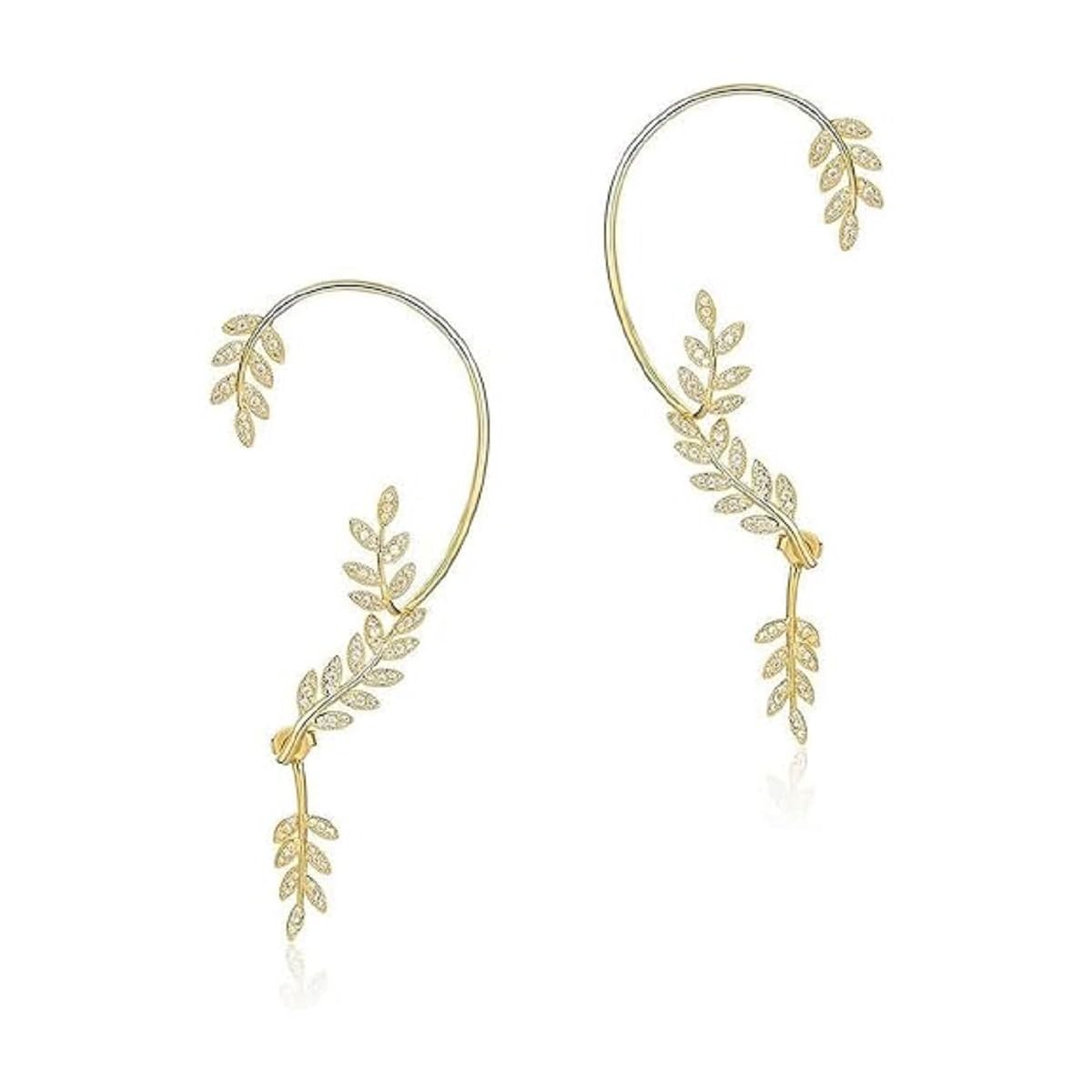 Hatanu Mall Gold cuff earring luxury women creative earring for beautiful women and girl ears (1 Pair) (B0D8TL1K5R) Amazon Price History, Amazon Price Tracker