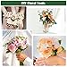 PAXCOO Floral Arrangement Kit with Green Tape and Wire, Boutonniere Flower pin, Wire Cutter for Wreath Making Supplies