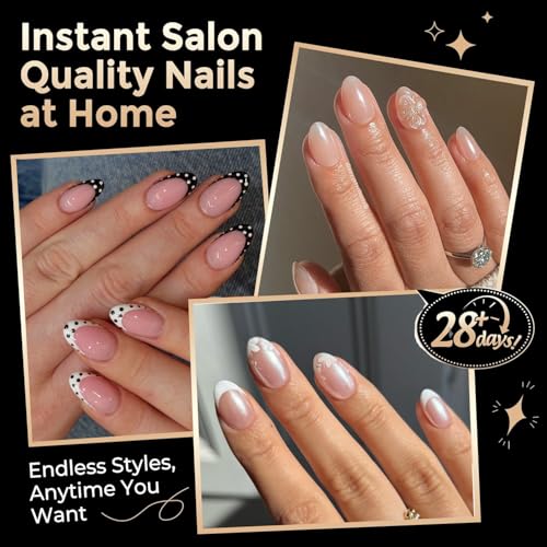 Image of Luckyfairy Extra Short Almond Nail Tips 504pcs Soft Gel Short Nails 12 Size