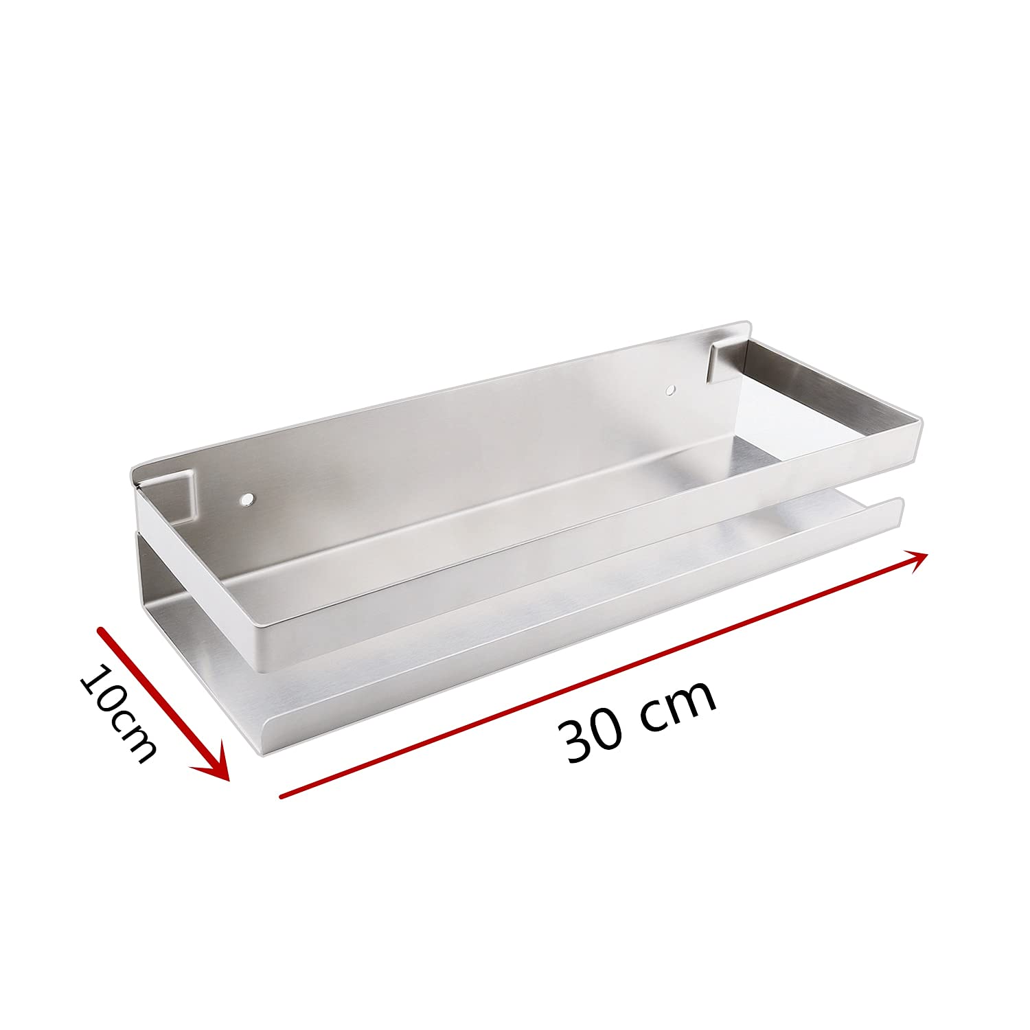 Estantes de baño exquisitos Caddy de ducha Estante de baño de acero inoxidable 304, Estante de esquina de ducha, Ducha de baño cuadrada Montado en la pared Organizador de almacenamiento Estante de alm