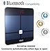 BMI Bluetooth Body Fat Scale - with App for iOS and Android Wireless Digital Bathroom Scale – Measures Body Weight, Body Water, Muscle Ratio, Body Fat, BMI, Bone Mass BMR & Visceral Fat - by Tiabo