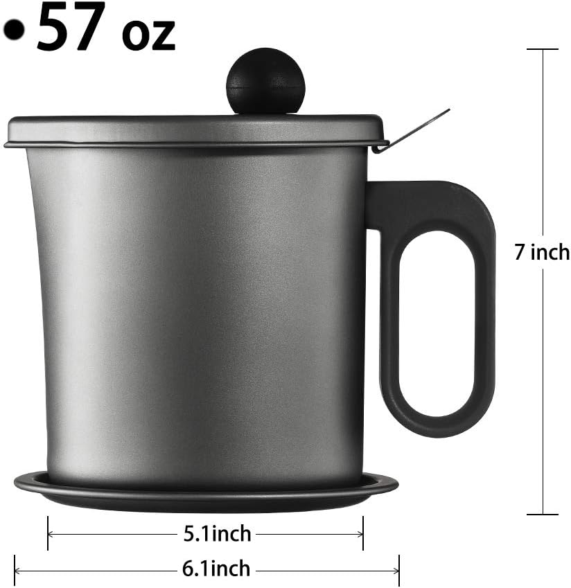 Cooking Oil Container with Strainer,Oil Container Kitchen