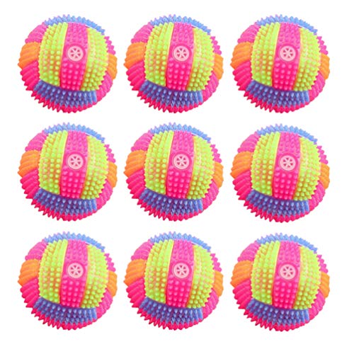 TOYANDONA 10 peças de mini voleibol, bolas de vôlei, bolas interativas com diâmetro de 6,5 cm