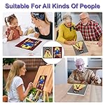 MZJZBN 2 Pack 8x10 sip and Paint Canvas Painting Kit Bundle, Afro King Queen Love Couple Pre Drawn Stretched Kit, Birthday Gift, Adult Sip and - Image 4