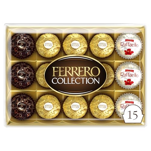 Image of Ferrero Collection Rondnoir /Rocher /Raffaello Assorted Chocolate Truffles 15 Pieces, 6.07 oz / 172 g