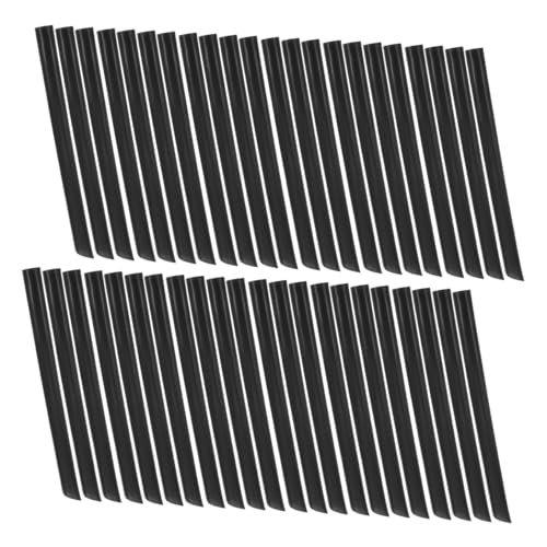 Pitillos desechables Veemoon 100 pcs 19 cm negro miniatura 1