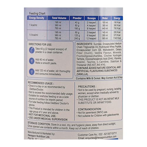 Image of PediaGold Plus Peptide Diet for 2-14 Years Children | Vanilla-1Kg | No Refined Sugar | 38 Vital Nutrients | East to Digest Protein | Eye-Immunity-Height-Brain Health | Nutritional Supplement for Kids
