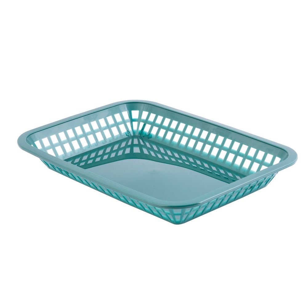 Forest Green Grande Platter Basket - Dozen by Tablecraft – Polypropylene, Model 1077FG