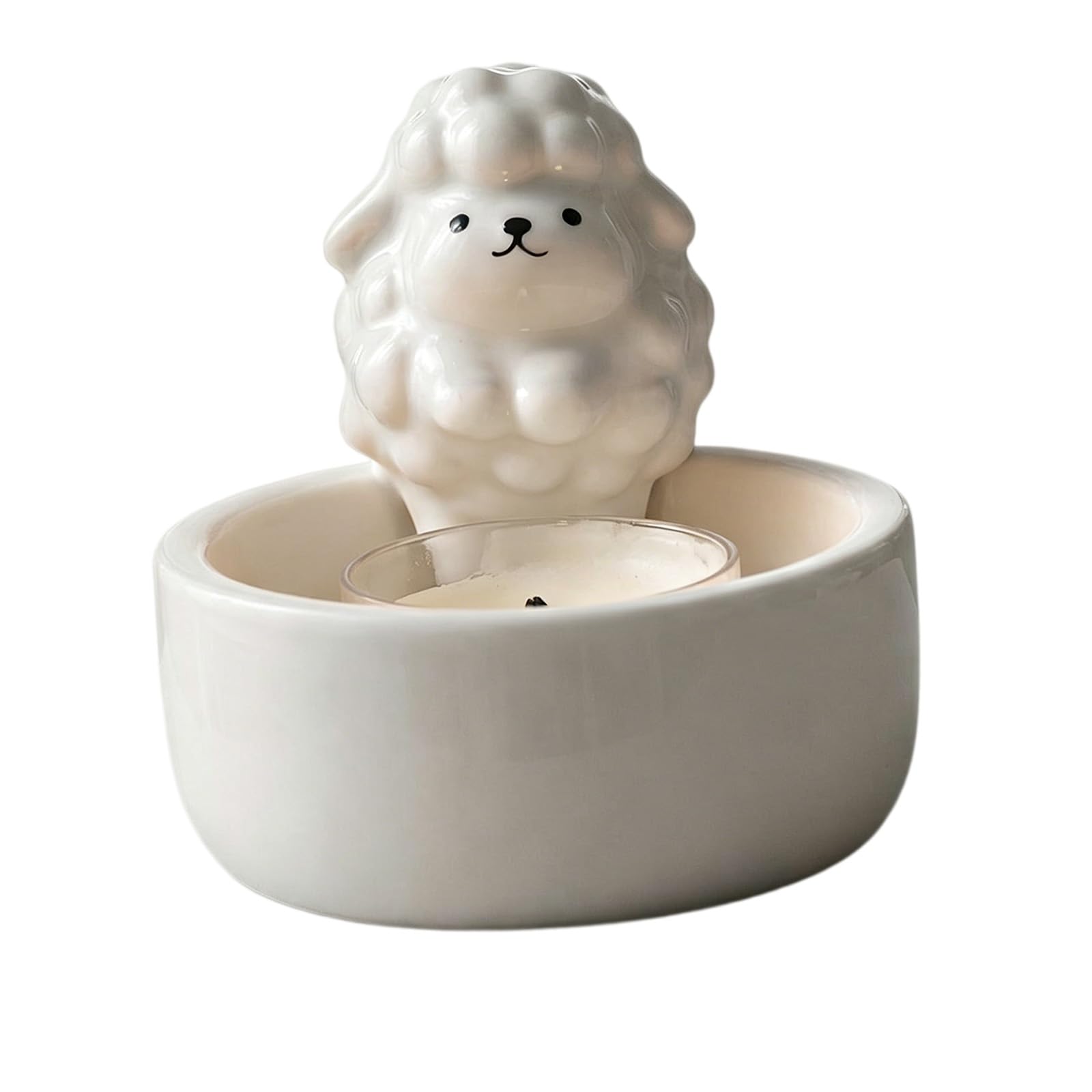 Tsophreniq Sheep Holders Candlestick, Sheep Tealight Holders Ornament Sheeps Lover (Not Included) Candled Candlestick
