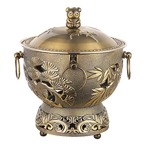 Olla caliente de cobre tradicional china mini miniatura 1