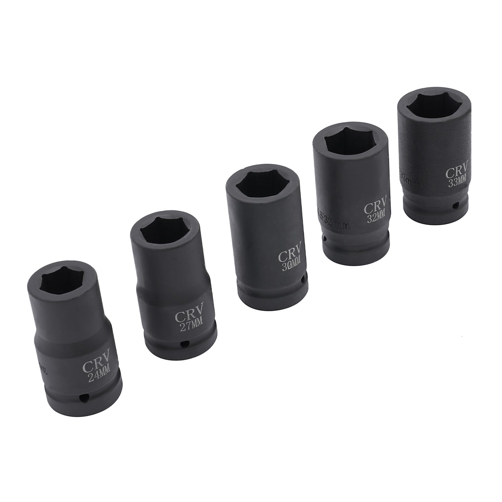 Juego de llaves de impacto de 1 pulgada, 10 piezas, 24 mm – 46 mm, juego de llaves de tubo, juego de llaves de vaso, juego de llaves de vaso con maletín, llaves de vaso, para automóviles