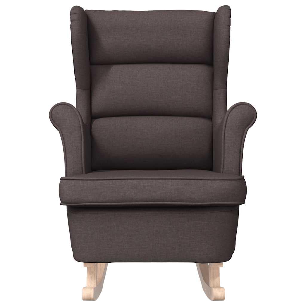 Sillón mecedora (madera maciza, 74 x 90 x 102 cm), color marrón