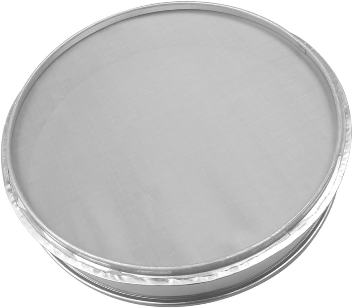 Unomor 35cm Stainless Steel Fine Mesh Sifter Vibrating Garden Sieve for Soil Flour and Powder Sturdy Gardening Tool for Efficient Plant Care