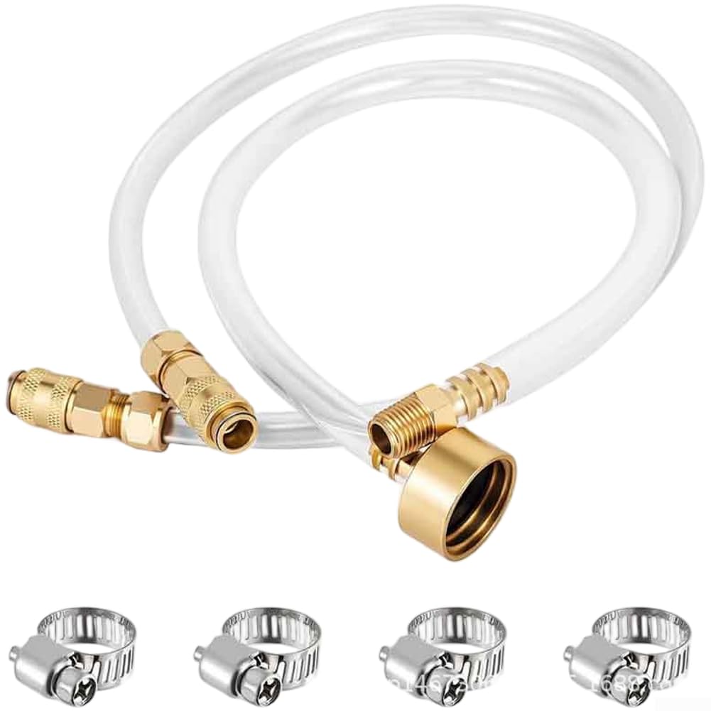 Seastar - Kit di spurgo idraulico per sterzo con raccordi Quick Connect e tubo trasparente per il monitoraggio dell'aria