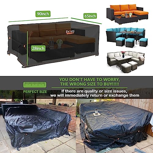 Enzeno COVER-230X165 Patio Furniture Set Cover, Outdoor Sectional Sofa Couch Set Covers Waterproof thumb #5