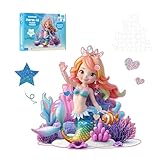 MOMO&LYCHEE Mermaid Puzzles for Kids Ages 4-6, 6-8, 46 Pieces Large Toddler Puzzle Age 2-4, Jigsaw Floor Puzzles for Kids Ages 3-5, Puzzles Gifts Toys for Girls Children