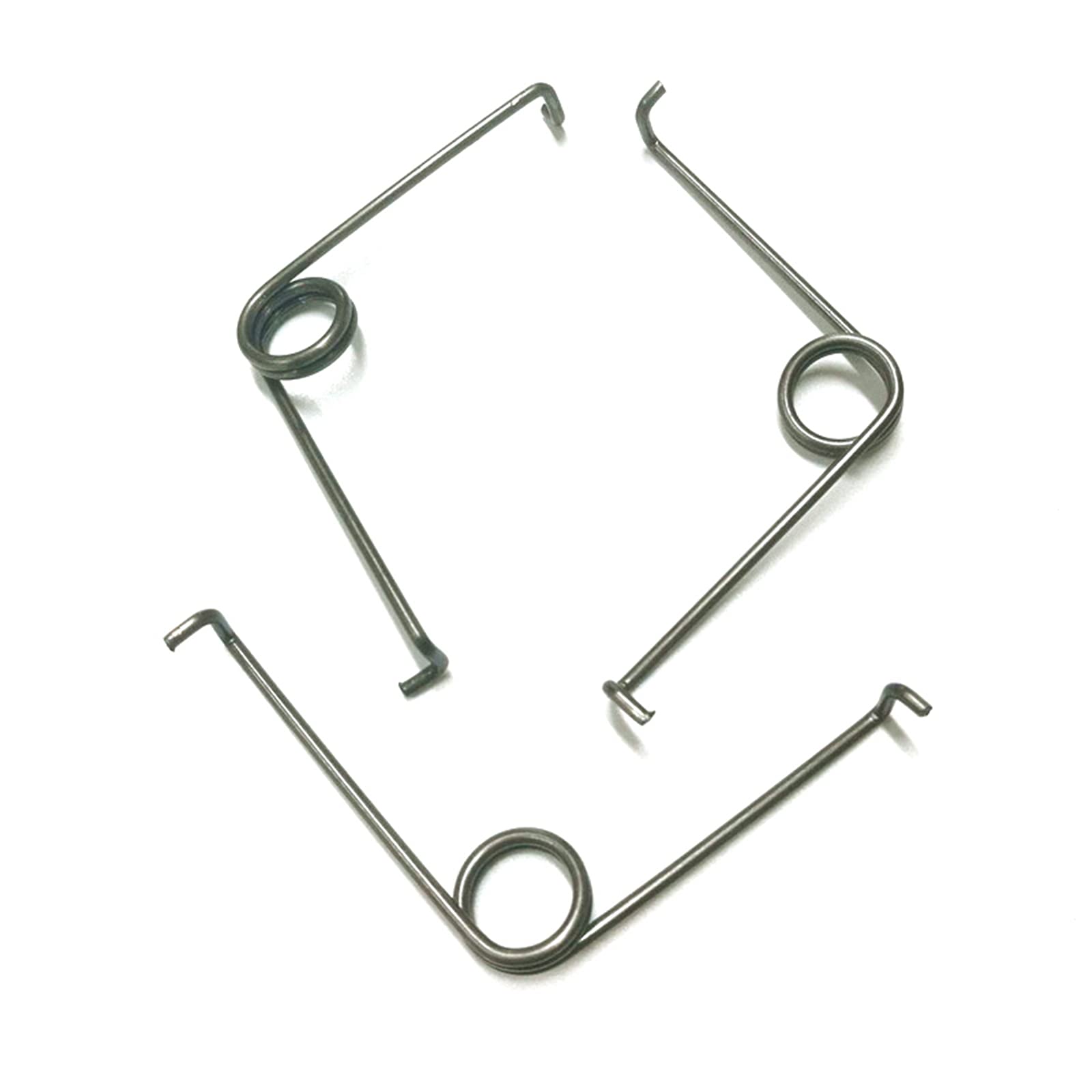 Molle di torsione in acciaio inossidabile, 20 pezzi, 2 spire, diametro filo 1,5 mm, molla di torsione doppia in acciaio al manganese, diametro esterno 12 mm, molla di torsione, 1,5 x 12 x 43 mm