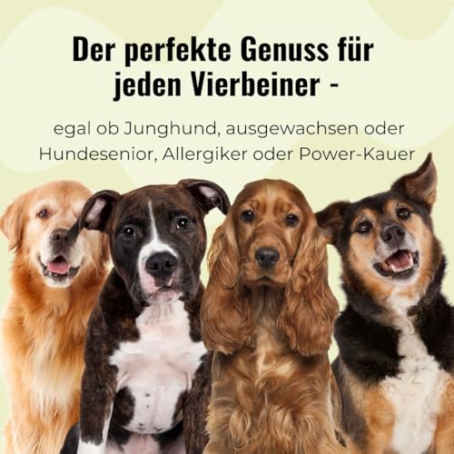 GOOPSI Rehohren für Hunde - 12 Stück, Ohren mit Fell Kauartikel Hund wild, Naturkauartikel, Zahnreinigung Hundeleckerli kauen, Leckerli Kauspaß, aus Deutschland