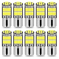 Alopee 501 10 Stück Glühbirne, 501weiße Glühbirne, 12V Boot Wohnmobil Leselampe Solarlicht Ersatzbirne