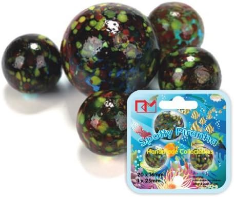 King Marbles Spotty Piranha Handmade Marbles