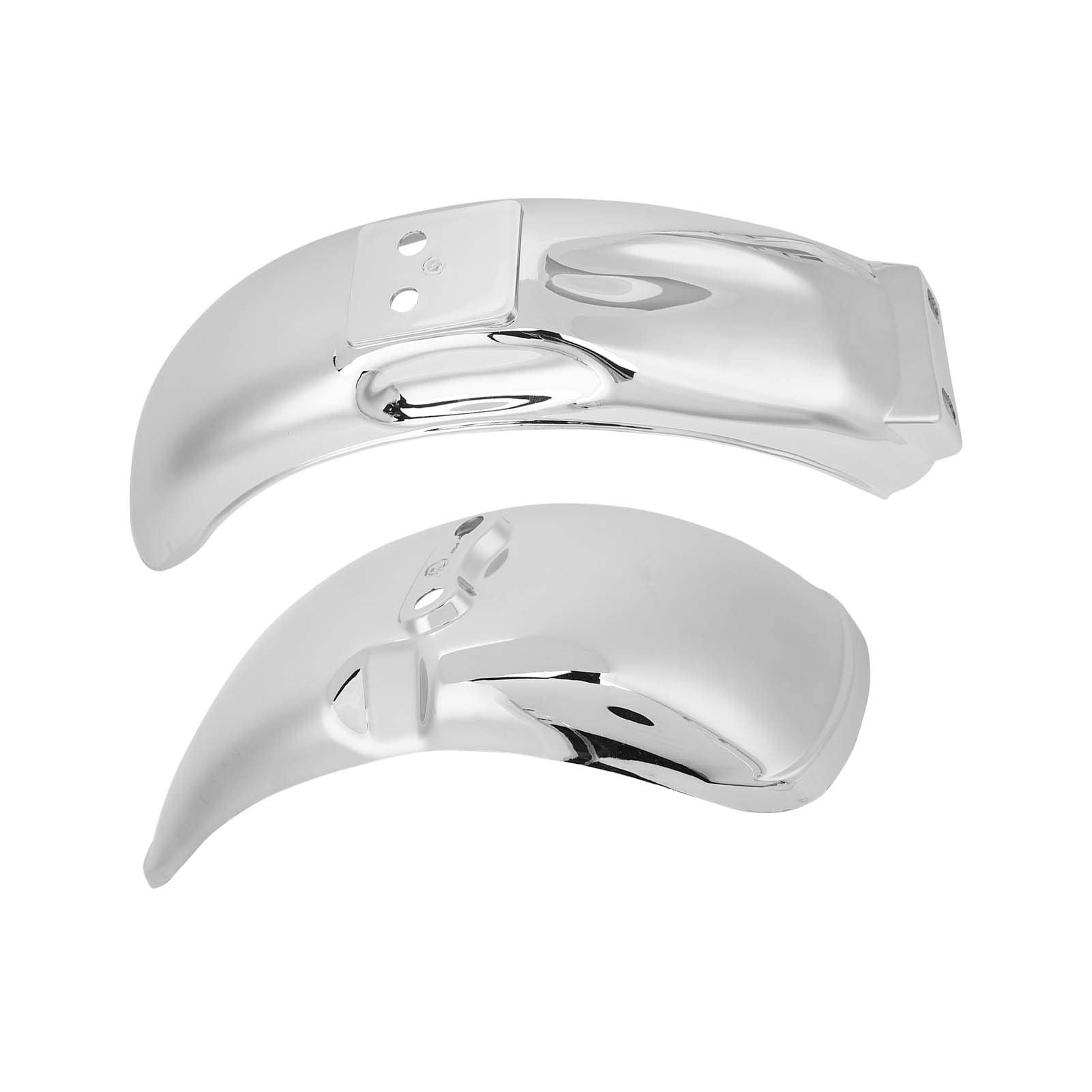 Parafango Cromato per Ruota Moto, Paraspruzzi per Z50 Z50A Z50J Monkey Bikes, Ruote da 8 Pollici e 10 Pollici, Sostituzione del Parafango Anteriore e Posteriore in Plastica ABS Resistente,