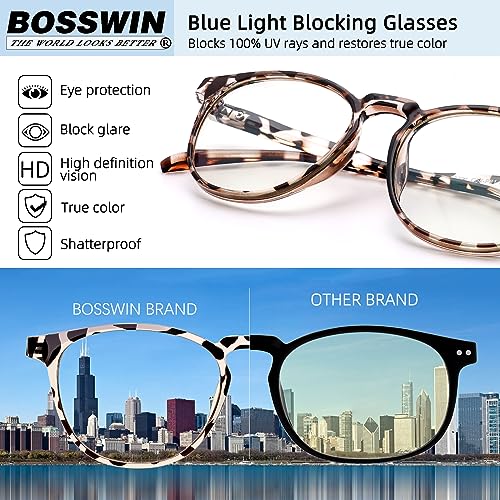 Image of Blue Light Blocking Glasses for Women /Men - 4-Pack Computer Reading /Gaming /TV /Phone Glasses, Anti-Glare