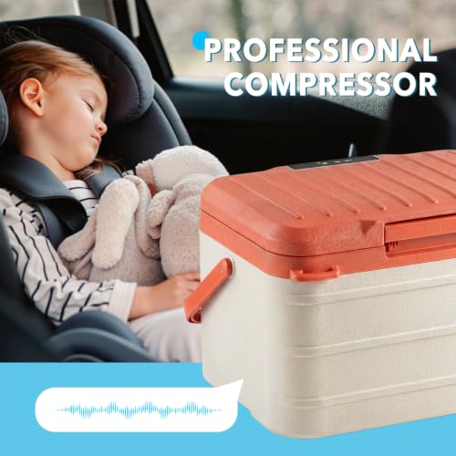 Image of 12 Volt Car Refrigerator, 11QT Mini Portable Car Fridge, -4℉~68℉