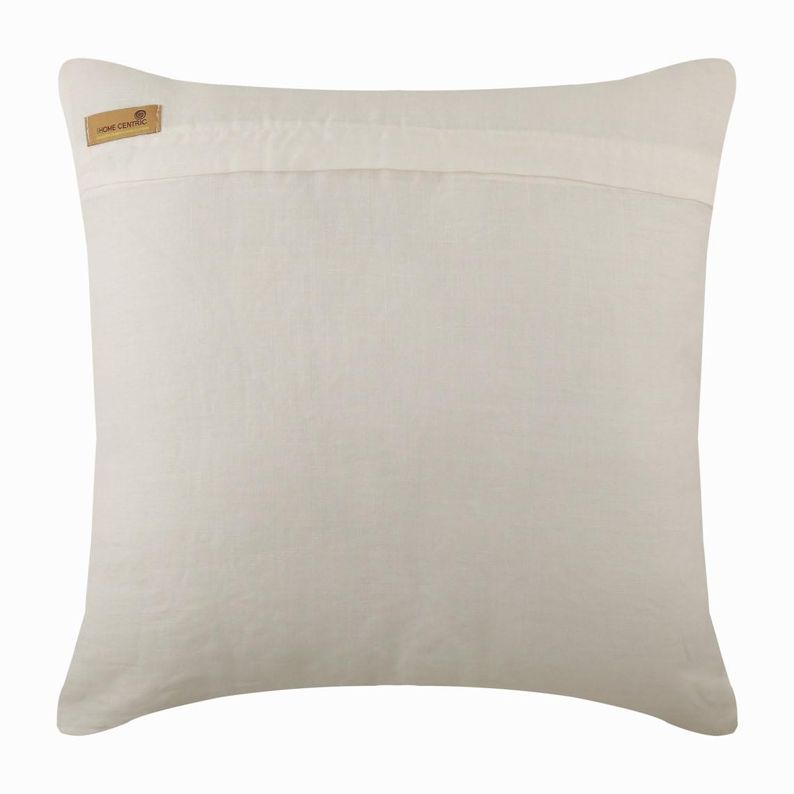 The HomeCentric Avorio 50x50 cm Art Silk Fodere per cuscini, Paillettes In Metallo, Tribale Seta Federe per cuscini, Tradizionale Delimitata Fodere per cuscino per divano - Ivory Treasure