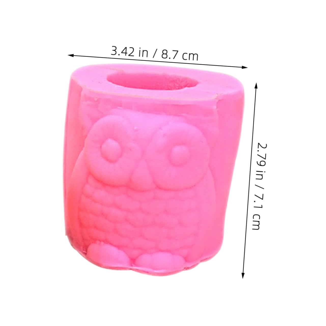 FONDOTIN Owl Flower Pot Silicone Mold for Crafts Sturdy and Flexible Silicone for Concrete Epoxy Resin Clay and Plaster Reusable Decorative Planter with Intricate Details