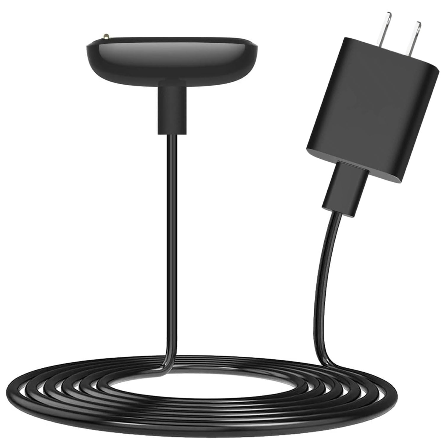 Watch Charger for Fitbit Charge 6/ Charge 5, Replacement Fitbit Luxe Charger Cable, Fitbit Luxe Special Edition Smartwatch Charging Dock, Fitbit 5v1a Adapter & Charging Dock Cradle (Black)