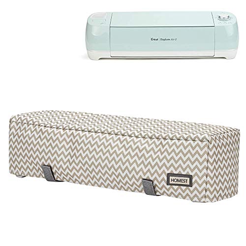 HOMEST Dust Cover with Back Pockets Compatible with Cricut Explore Air 2, Cricut