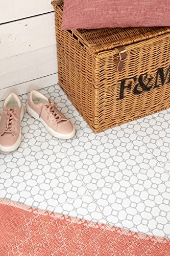 d-c-fix selbstklebende Bodenfliesen – Blumenraster (11er Pack, 30x30,5cm) – qualitative PVC-Klebefliesen – leicht zu reinigen & individuell anpassbar