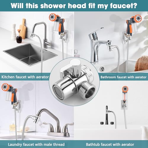 image for Ultrimkit Dog Pup Shampoo Dispenser Jet Attachment to Bathroom, Bathtu