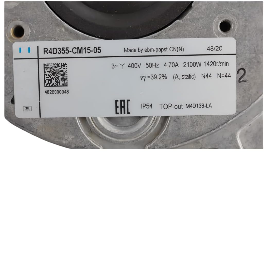 FCARUMIQP R4D355-CM15-05 400V 4.7A 2100W 1420RPM Cooling Fan 355mm