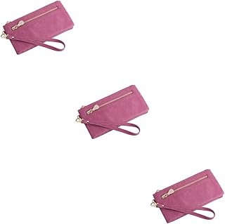 3 Peças Carteira Com Zíper Para Mulheres Bolsas Com Zíper Carteira Feminina Carteira Feminina Com Zíper Em Torno Da Carteira Bolsa Feminina Bolsas De Moedas Para Mulheres Carteira