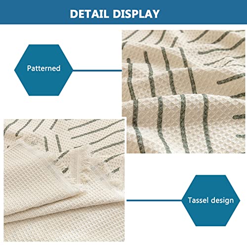 Housse de canapé décorative à pompons protection meubles lavable 180x280