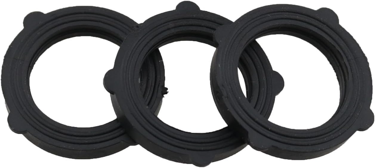 TAODAN 10PCS Water Pipe Sealing Ring Garden Hose Heavy Duty Rubber Washer 6 Points 4 Angle Patterned Gasket Hose Seal for 5/8 Inch Standard Garden Hose Fitting
