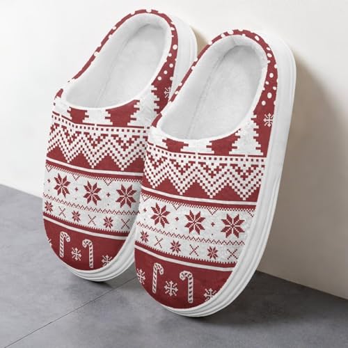 Slippers for Women Indoor and Outdoor Casual Fuzzy Scuff Warm Bed Room Slippers for Women with Anti-Skid Sole4