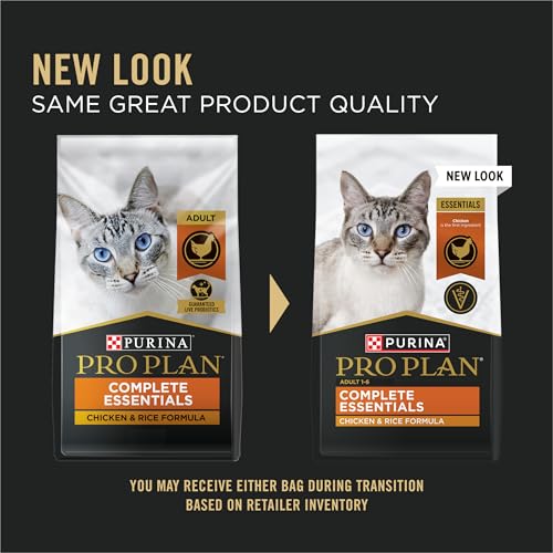 Purina Pro Plan High Protein Cat Food With Probiotics for Cats, Chicken and Rice Formula - 16 lb. Bag