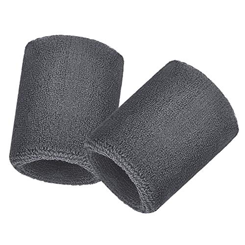 Image of Bememo 12 Pack Wristbands Sweatband for Women Men, Neon Colored Sport Wrist Bands, Tennis Football Basketball Sweatbands, Moisture Wicking Arm Bands for Working Out