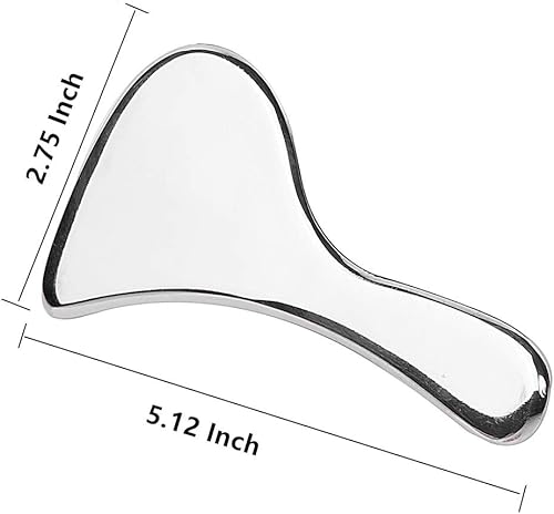 Miniatura 5 de Herramienta para terapia de masaje de tejido suave Gua Sha, acero inoxidable de grado médico, se puede utilizar en la espalda, las piernas, los