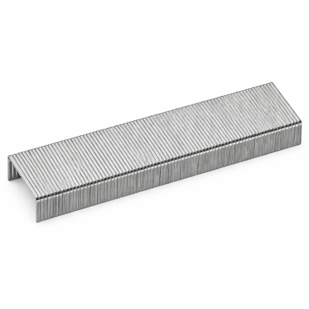 Graffe a Filo Piatto 53/12 tipo J Punti Metallici Zincato per Stapler Compatibile con l'uso della Cucitrice per Graffette per Legno Plastica Legno Duro Cartongesso per Graffette (Quantità 1000 pcs)