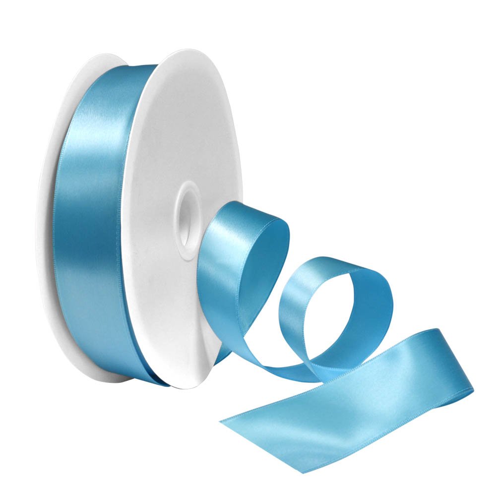 Morex Ribbon 3,8 cm x 91,4 m singolo – Face cablato nastro di raso, colore: Turchese