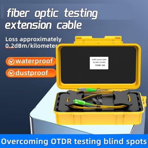 Boîte à câble OTDR 150m fibre optique monomode avec connecteurs SC